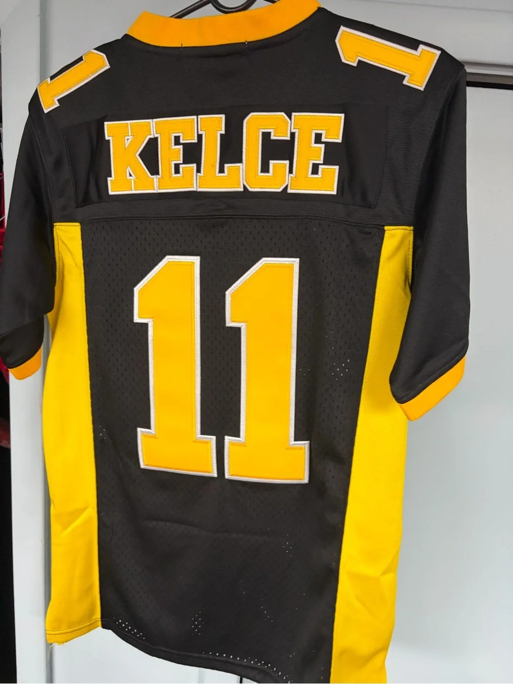Travis Kelce headgear classic throwback High School football Jersey size small